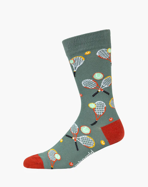 Tennis Rally Men's Bamboo Crew Socks