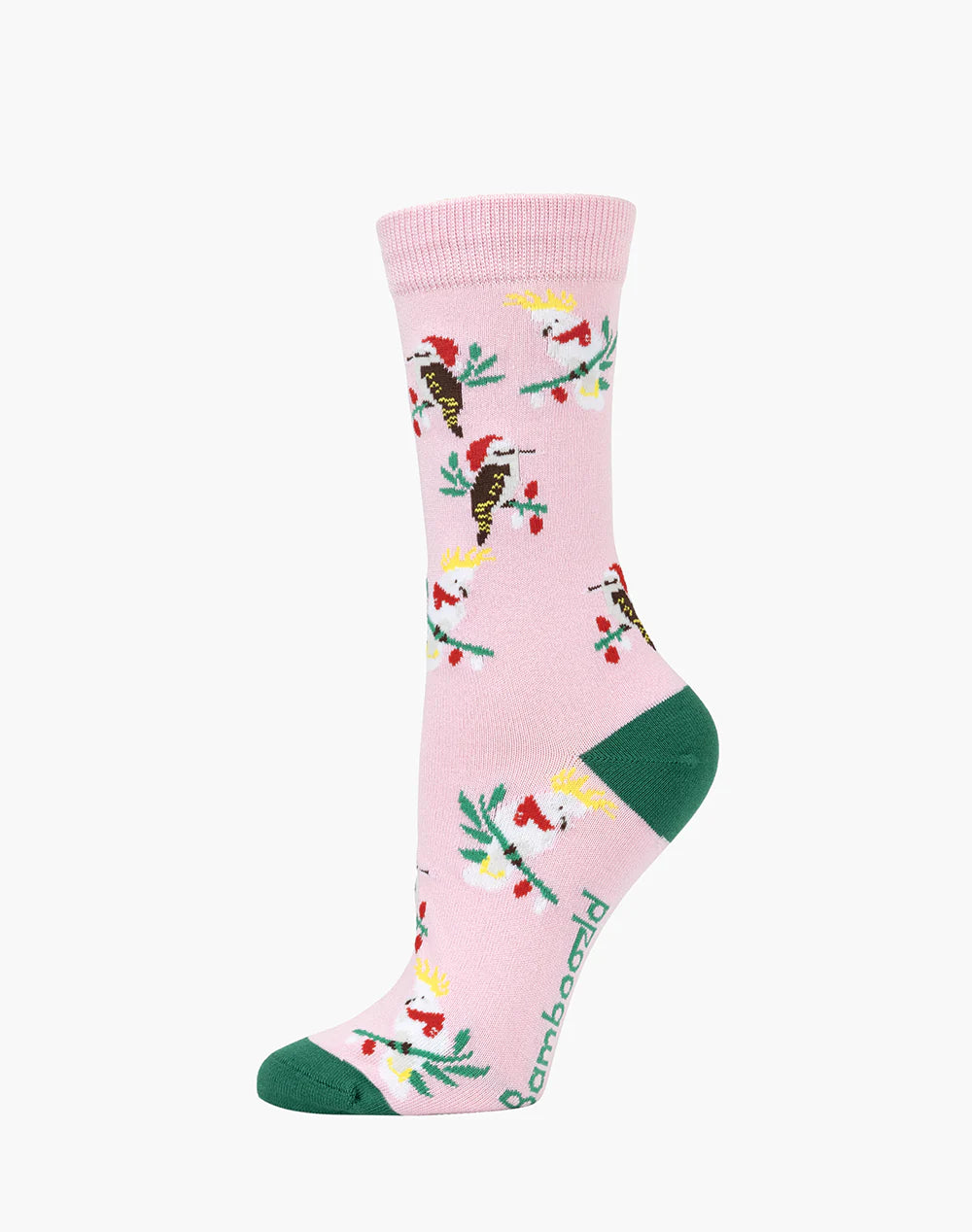 Aussie Xmas Birds Women's Bamboo Crew Socks - The Sockery