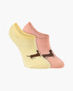 Dash Pups Women's No Show Bamboo Socks - 2 Pack