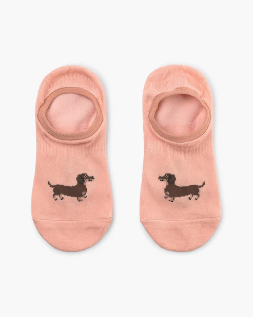 Dash Pups Women's No Show Bamboo Socks - 2 Pack