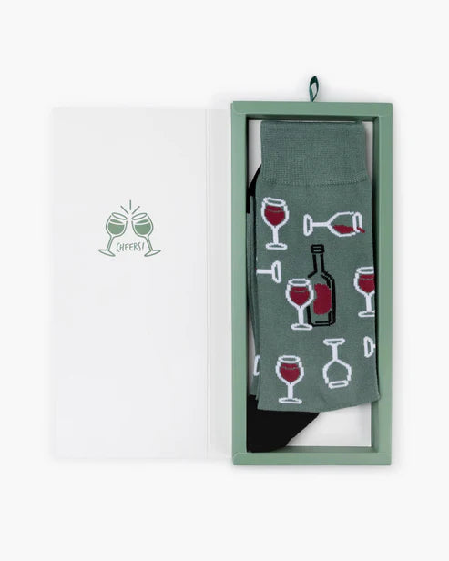 Fine Wine Sock Card