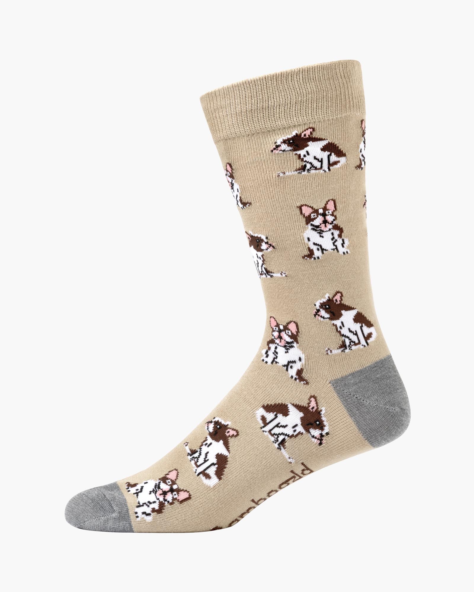 French Bulldog Men's Bamboo Socks
