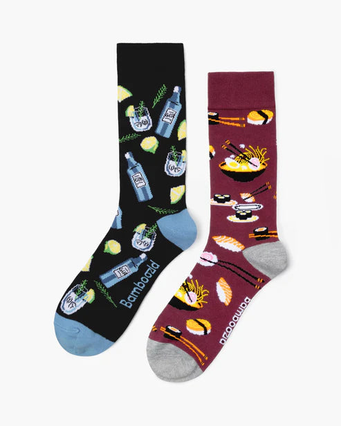 Friday Date Night Men's Crew Socks - Gift Can 2 Pack