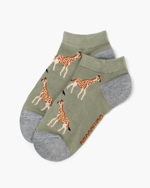 Giraffe Women's Bamboo Ankle Socks