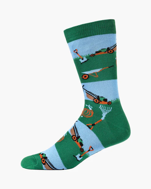 Lawn King Men's Bamboo Crew Socks