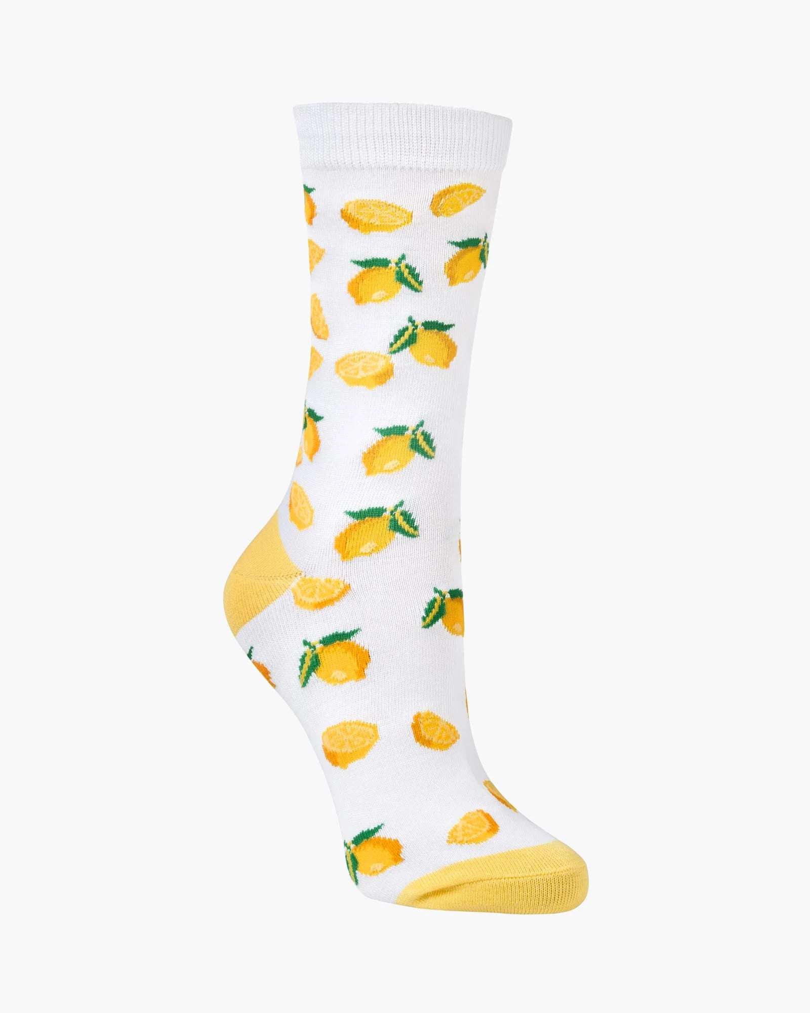 Lemons Women's Bamboo Crew Socks
