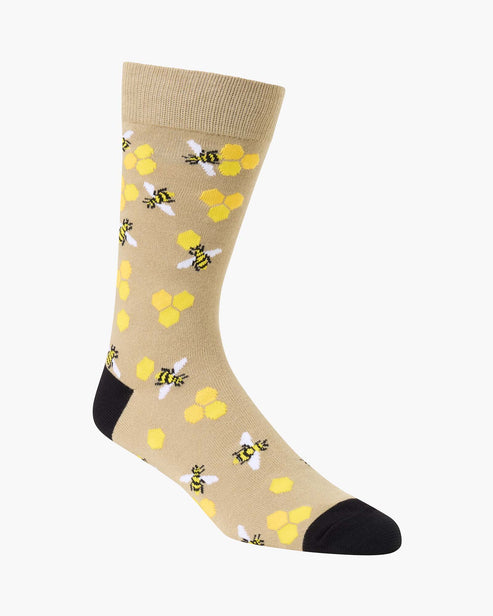 Golden Hive Mens Crew Sock