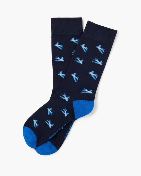 Jet Setter Men's Bamboo Comfort Cuff Crew Socks