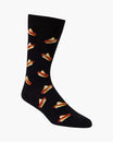 Sausage sandwiches on black socks