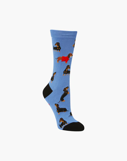 Dachshund Women's Bamboo Crew Socks