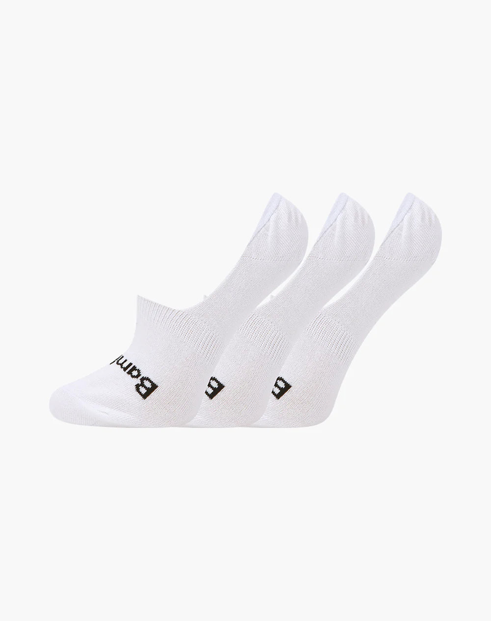 White Women's No Show Bamboo Socks - 3 Pack - The Sockery