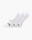 White Women's No Show Bamboo Socks - 3 Pack - The Sockery