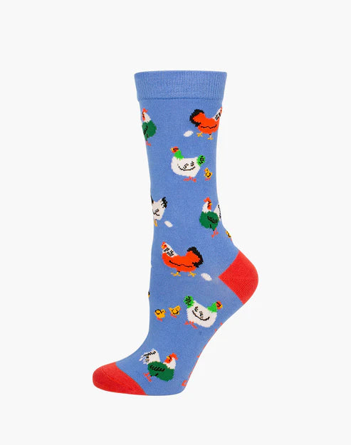 Miss Clucky Women's Bamboo Crew Socks