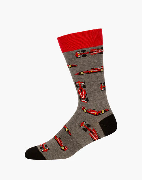 F1 Men's Bamboo Crew Socks