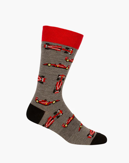 F1 Men's Bamboo Crew Socks