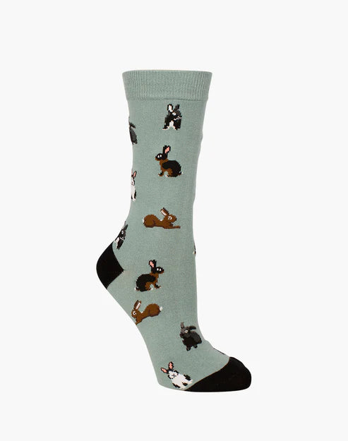 Hares Women's Bamboo Crew Socks - The Sockery