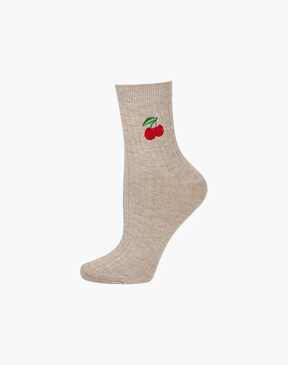 Cherry Women's Bamboo Quarter Socks - The Sockery