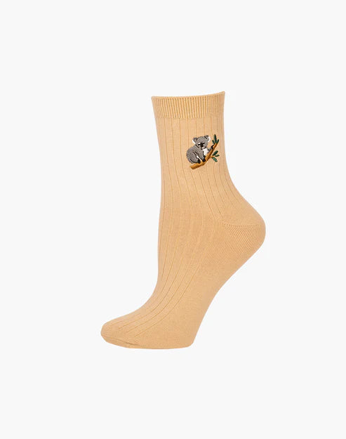 Koala Women's Bamboo Quarter Socks - The Sockery