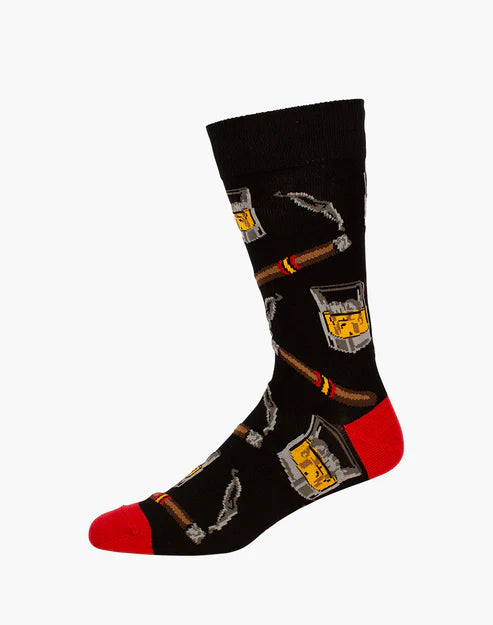 Mens Whiskey Bamboo Crew Sock - The Sockery