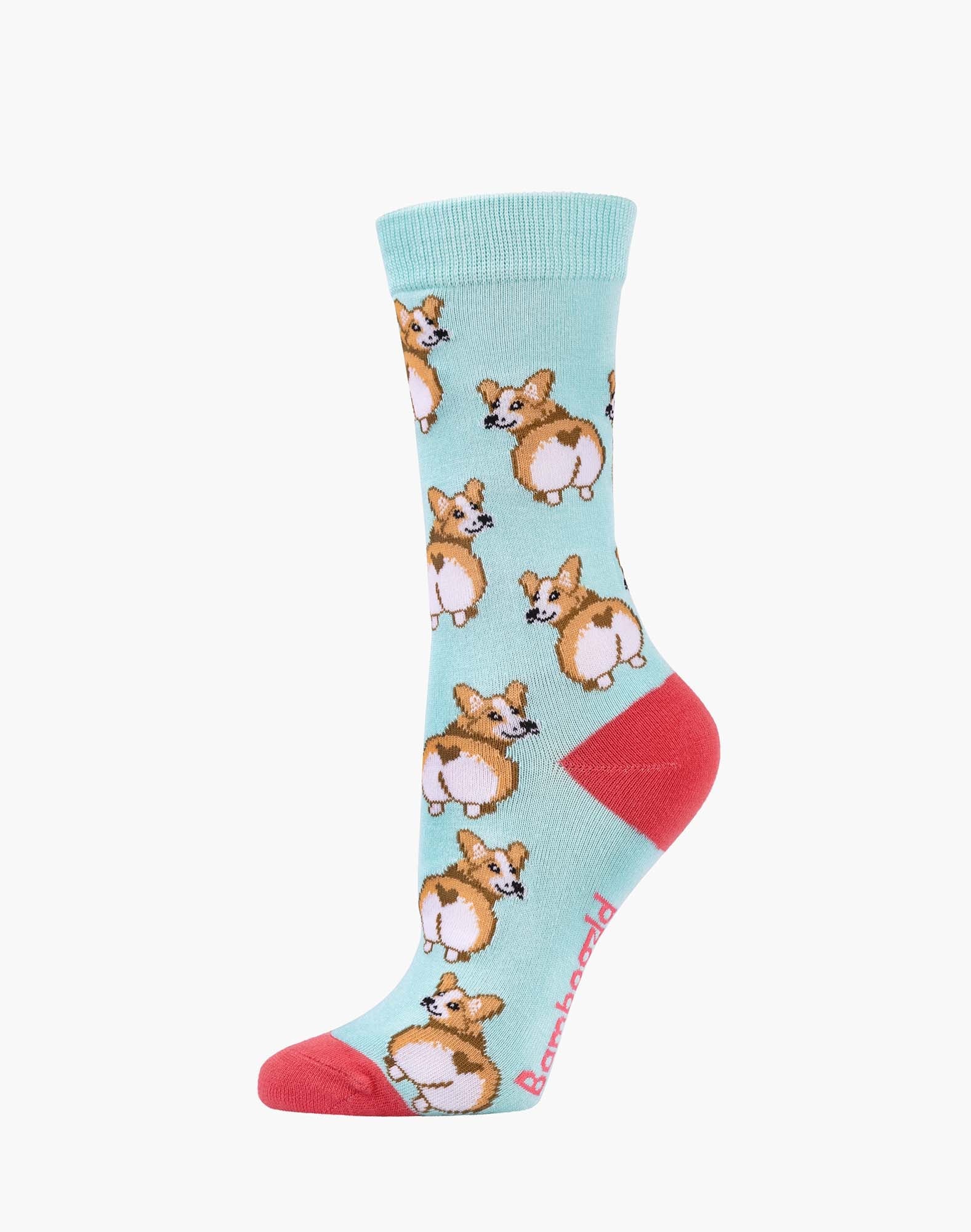 Corgi Women's Bamboo Crew Socks - The Sockery