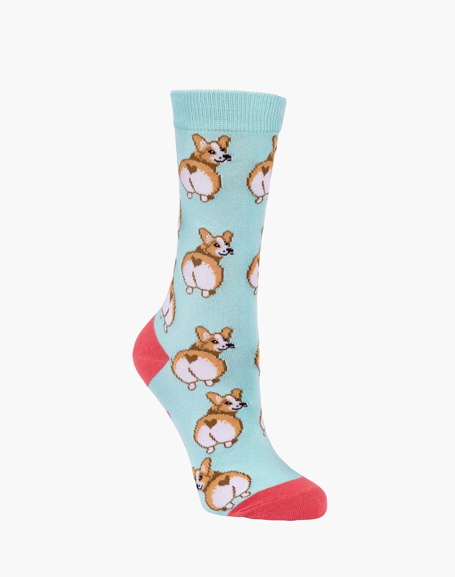 Corgi Women's Bamboo Crew Socks - The Sockery