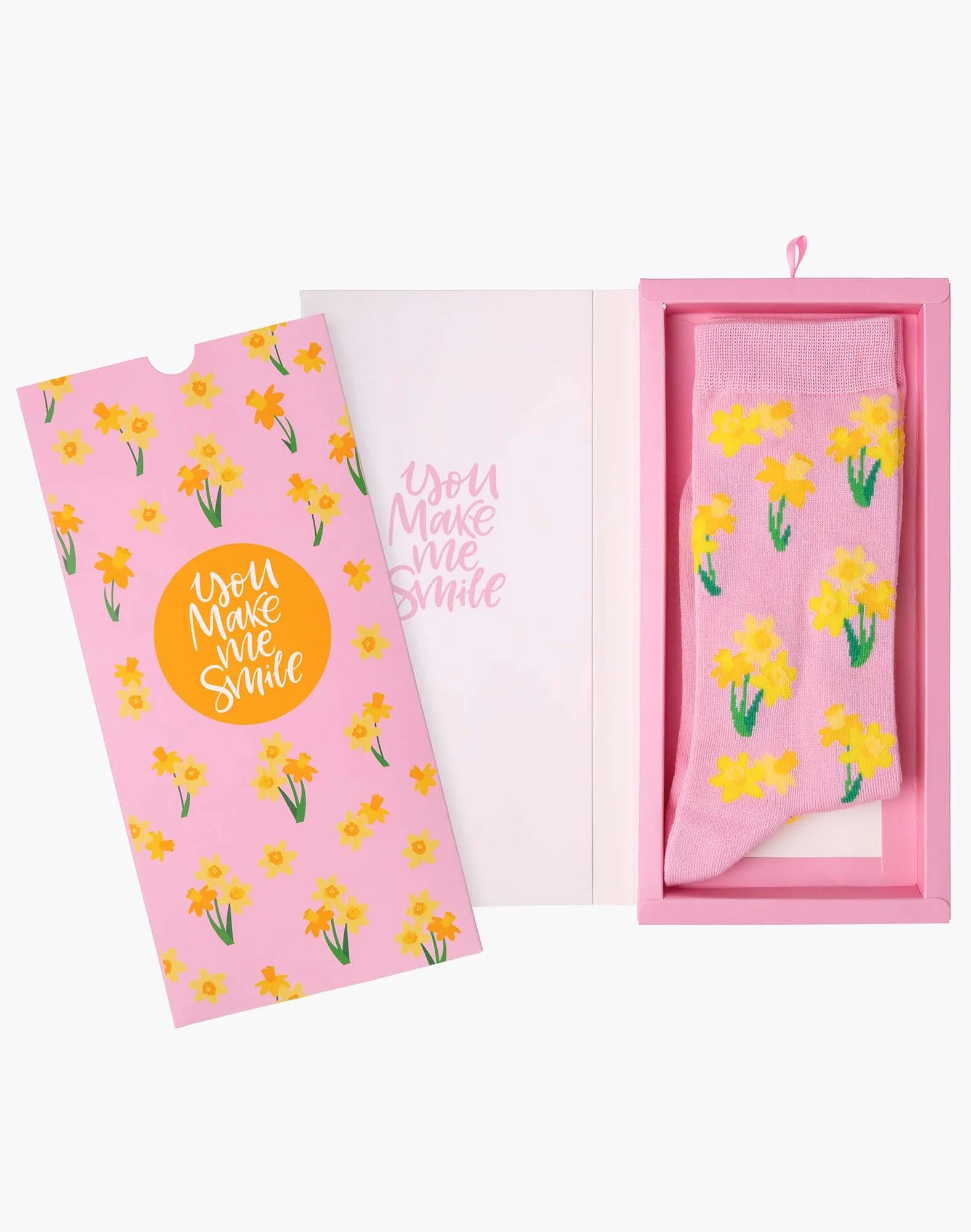 You Make Me Smile Women's Sock Card