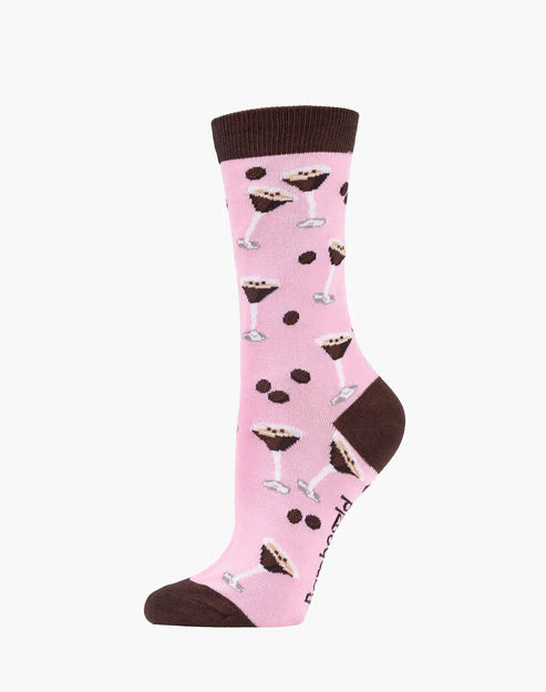 Espresso Martini Women's Bamboo Crew Socks - The Sockery