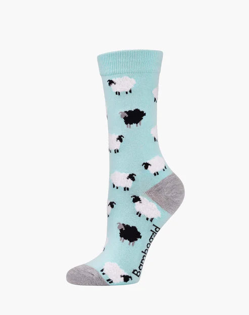 Fluffy Sheep Women's Bamboo Crew Socks - The Sockery