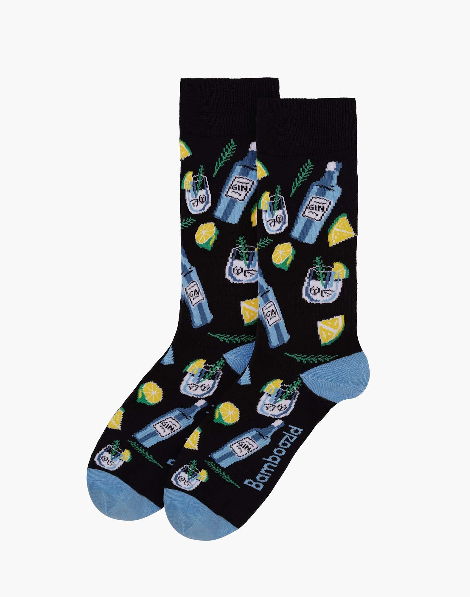 Gin and Tonic Men's Bamboo Crew Sock - The Sockery