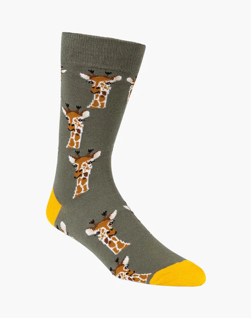 Giraffe Men's Bamboo Socks