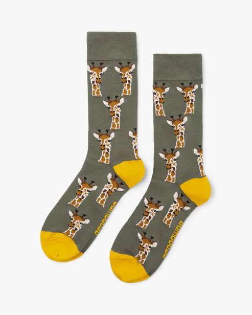 Giraffe Men's Bamboo Socks