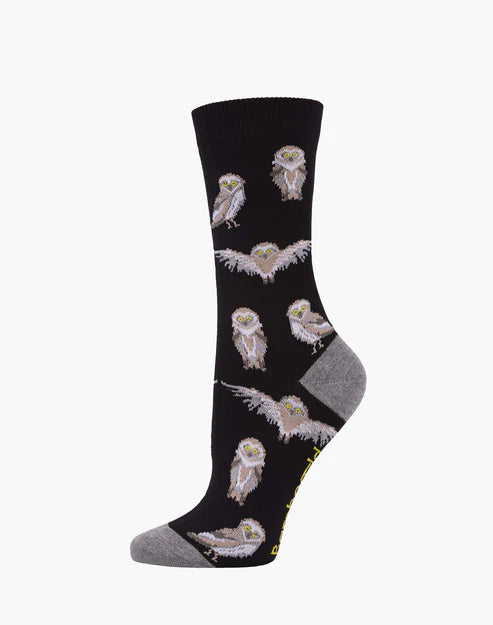 Margaret River Owl Women's Bamboo Crew Socks