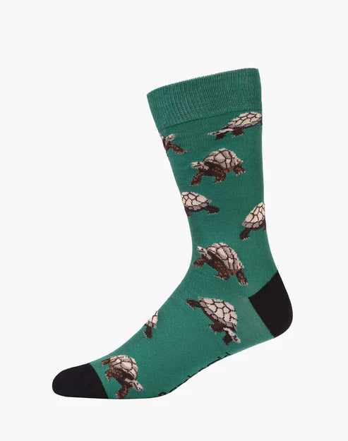 Giant Tortoise Men's Bamboo Crew Socks - The Sockery