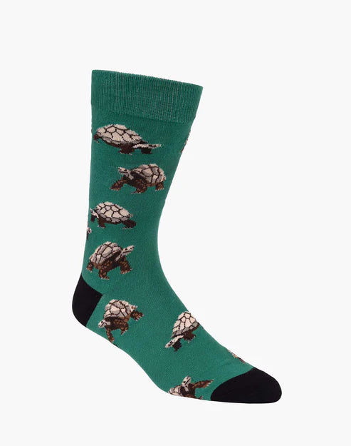 Giant Tortoise Men's Bamboo Crew Socks - The Sockery