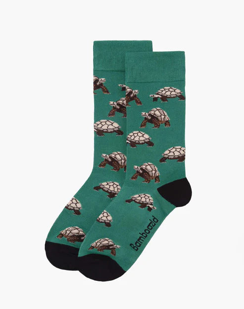 Giant Tortoise Men's Bamboo Crew Socks - The Sockery