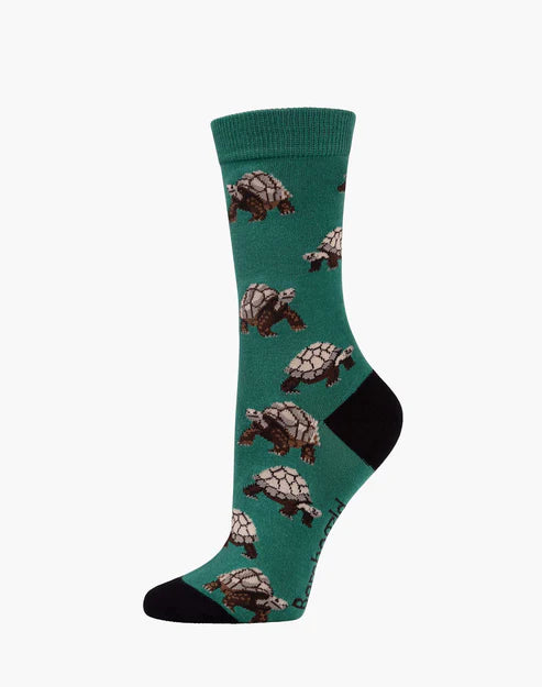 Giant Tortoise Women's Bamboo Crew Socks - The Sockery