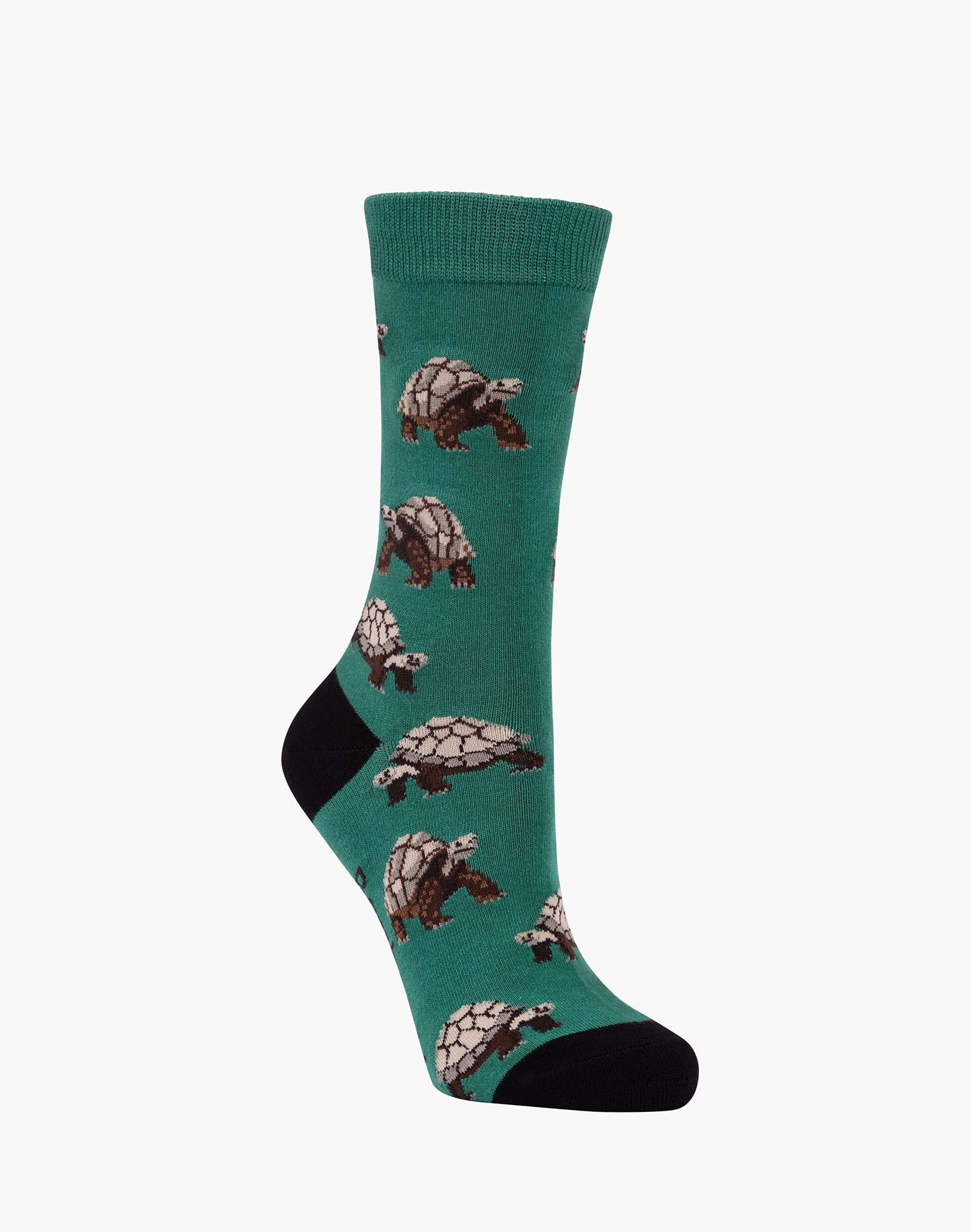 Giant Tortoise Women's Bamboo Crew Socks - The Sockery