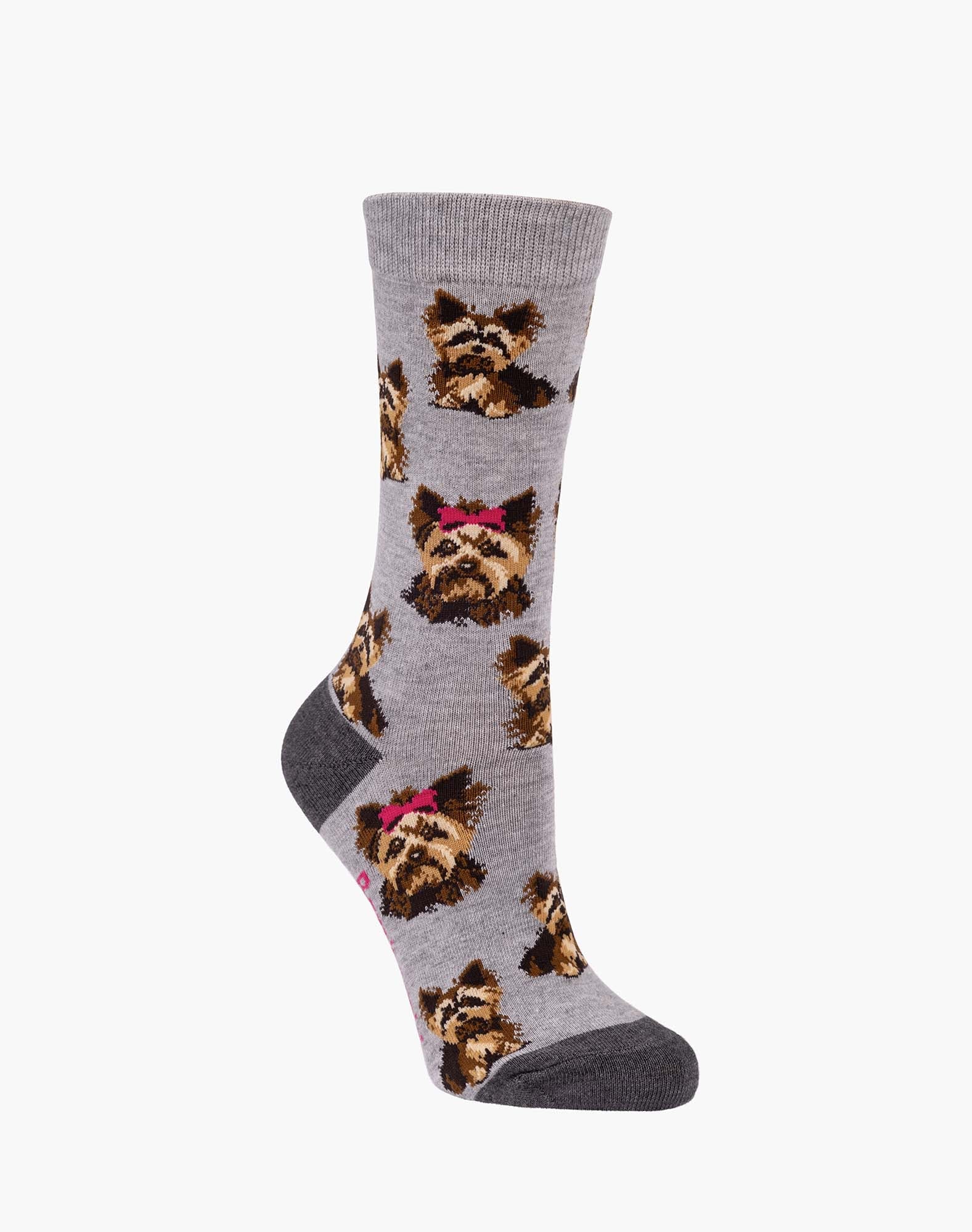 Yorkie Women's Bamboo Crew Socks - The Sockery