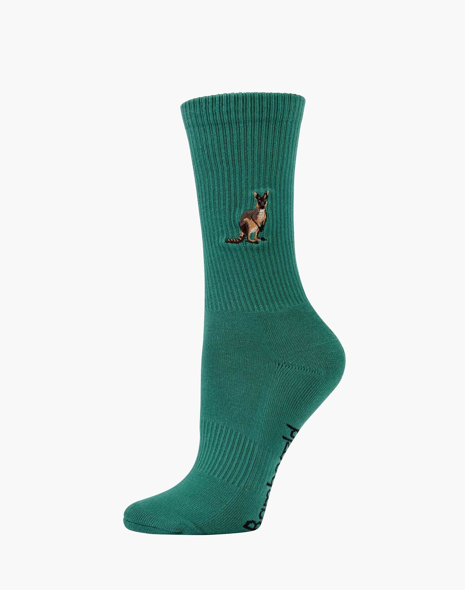 Kangaroo Zoo Conservation Bamboo Crew Socks - The Sockery