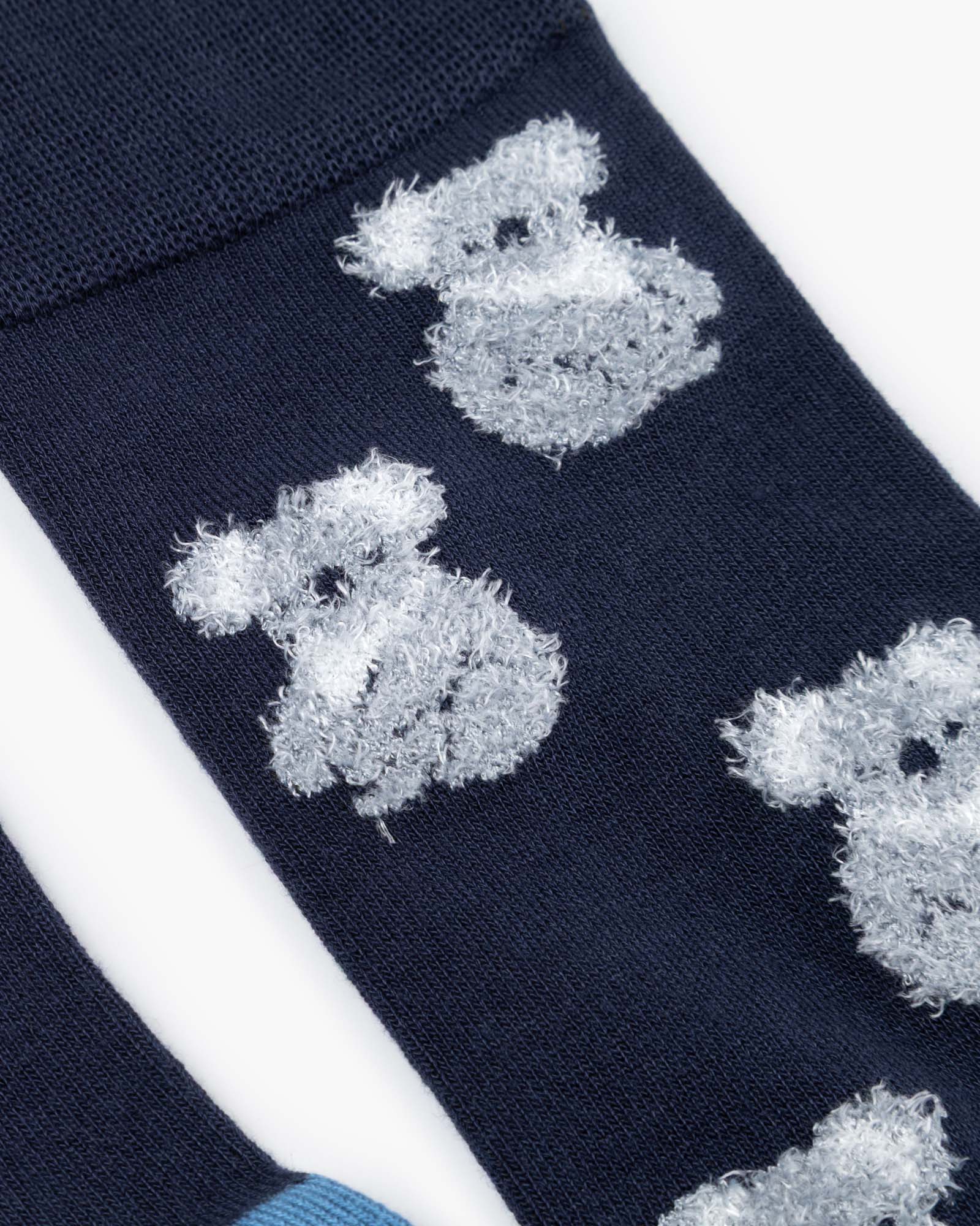 Fluffy Koala Men's Bamboo Crew Socks
