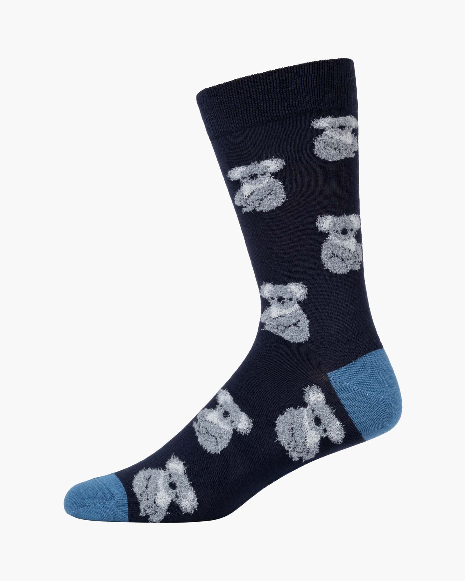 Fluffy Koala Men's Bamboo Crew Socks