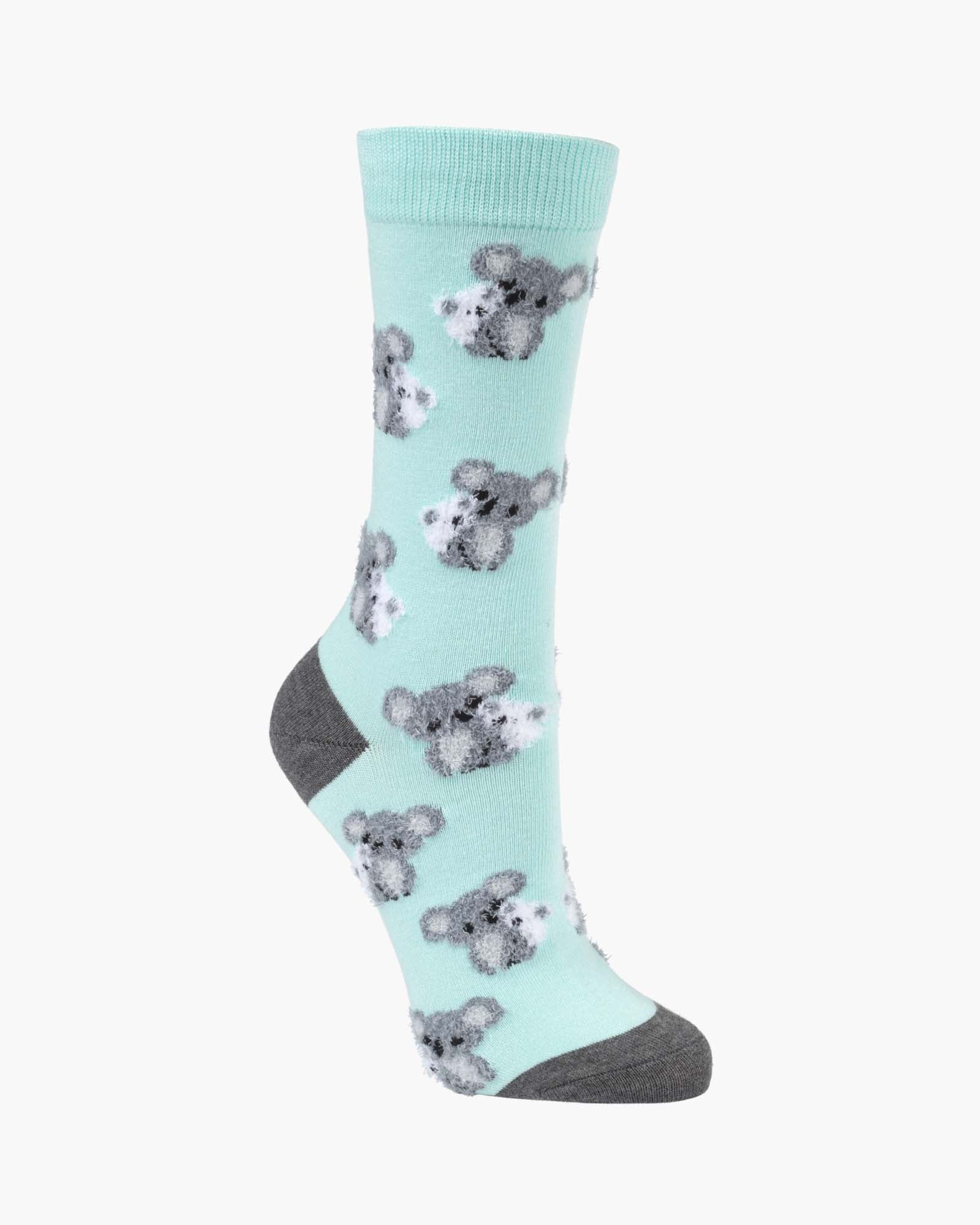 Fluffy Koala and Joey Women's Bamboo Crew Socks