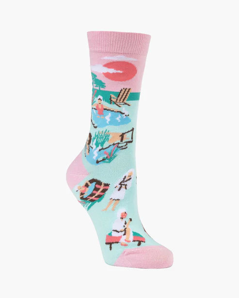 Hot Springs Women's Bamboo Crew Socks