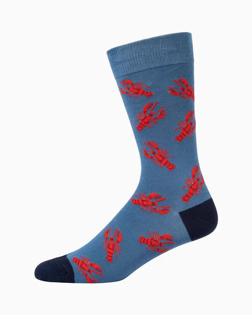 Lobster Men's Bamboo Crew Socks
