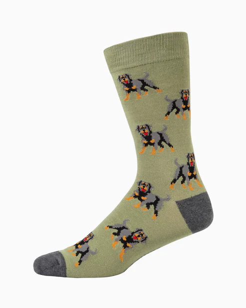 Rottweiler Men's Bamboo Socks