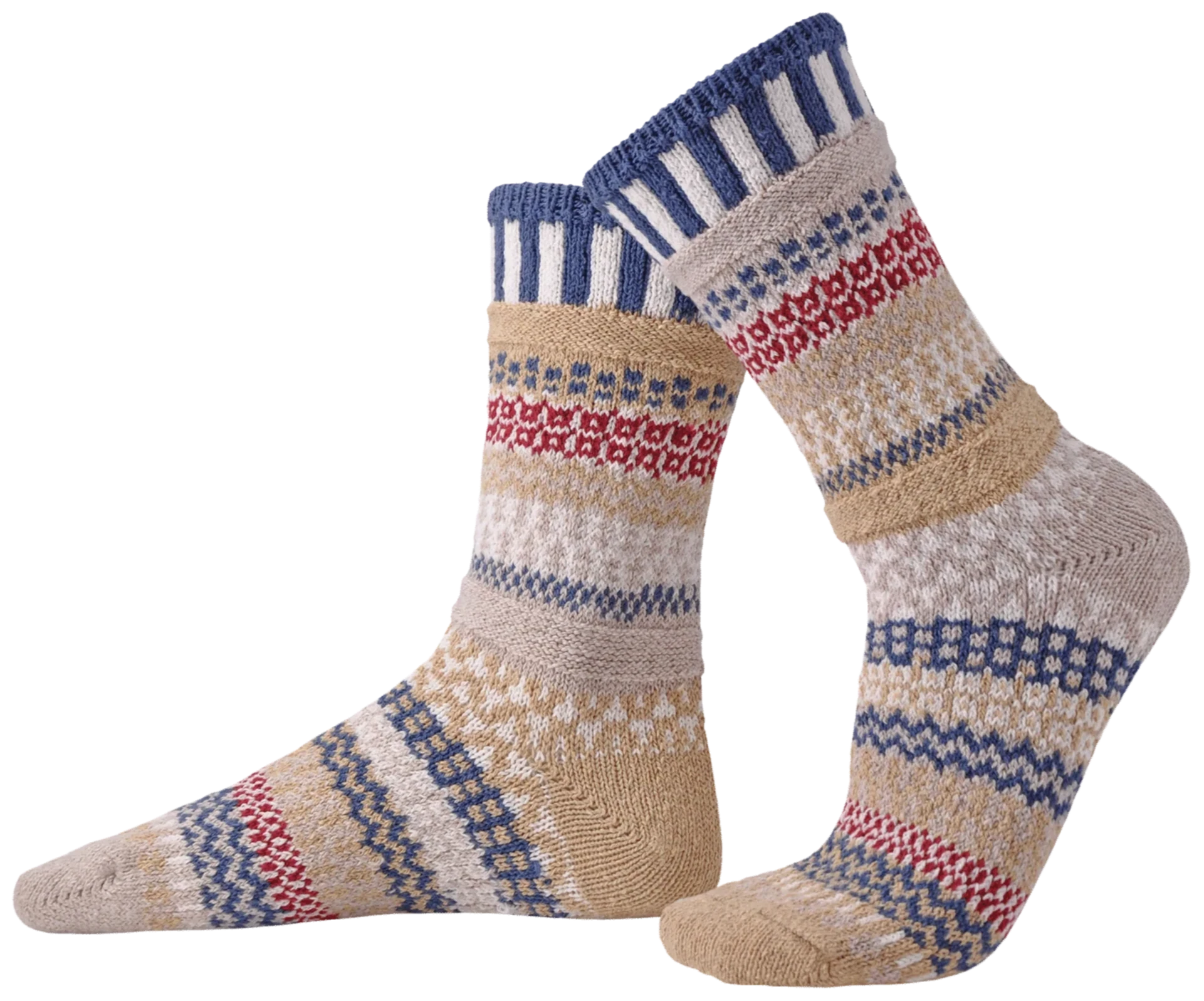 Bateau Mouche Recycled Cotton Crew Socks - The Sockery