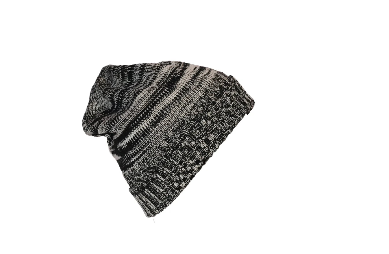 Pure Merino Beanie - Black and White - The Sockery