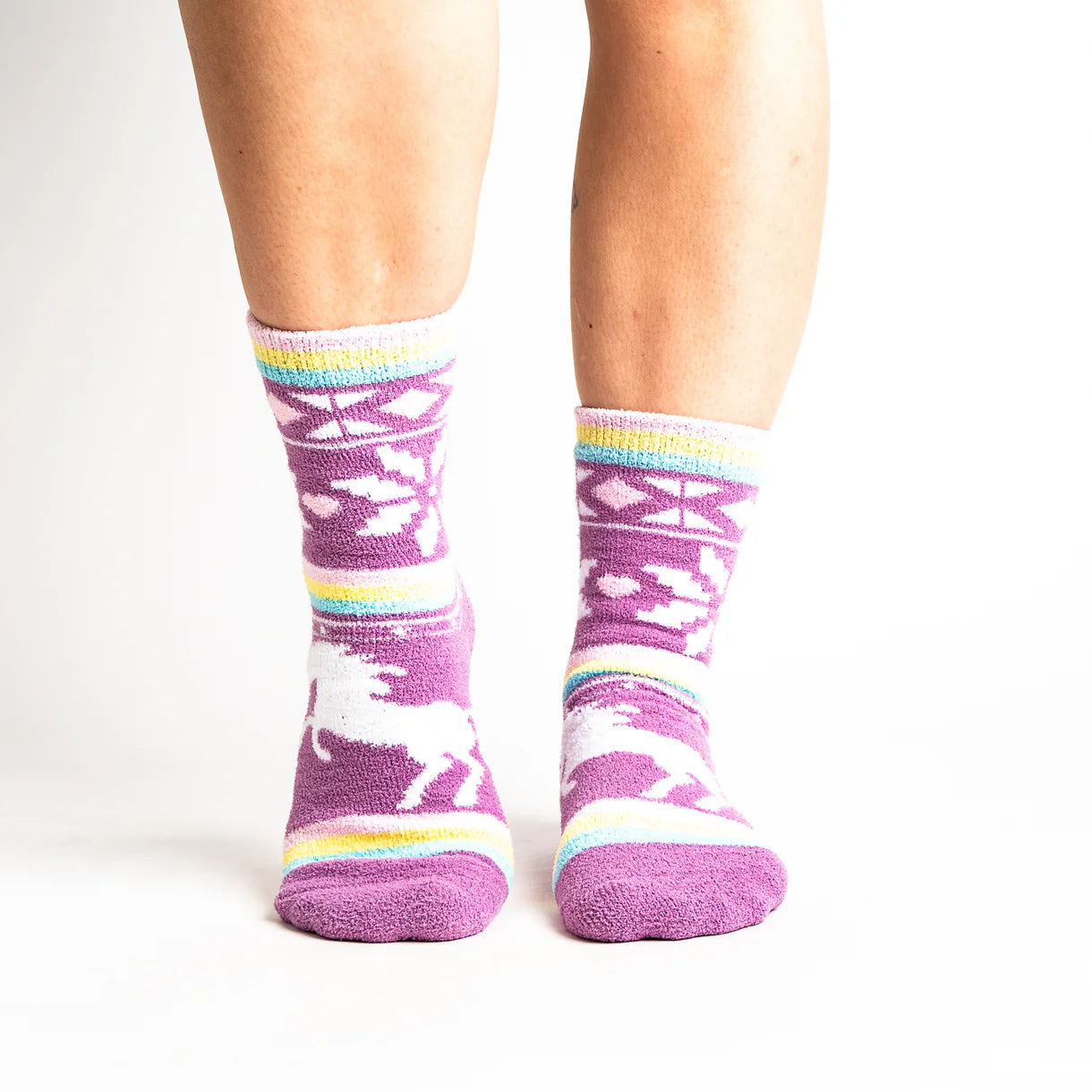 You Sweater Believe in Unicorns Women's Slipper Socks - The Sockery