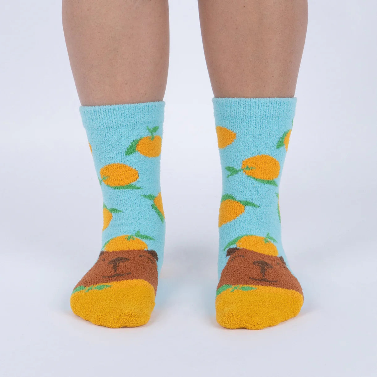 Yuzu Cute, Capybara! Women's Slipper Socks
