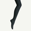 Charcoal tights worn by a person on a white background